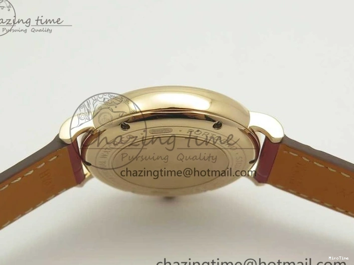 MIROTIME 0319 Portofino IW458101 RG MK 1:1 Best Edition Silver Dial On Red Leather Strap MIYOTA FashionForward 7162